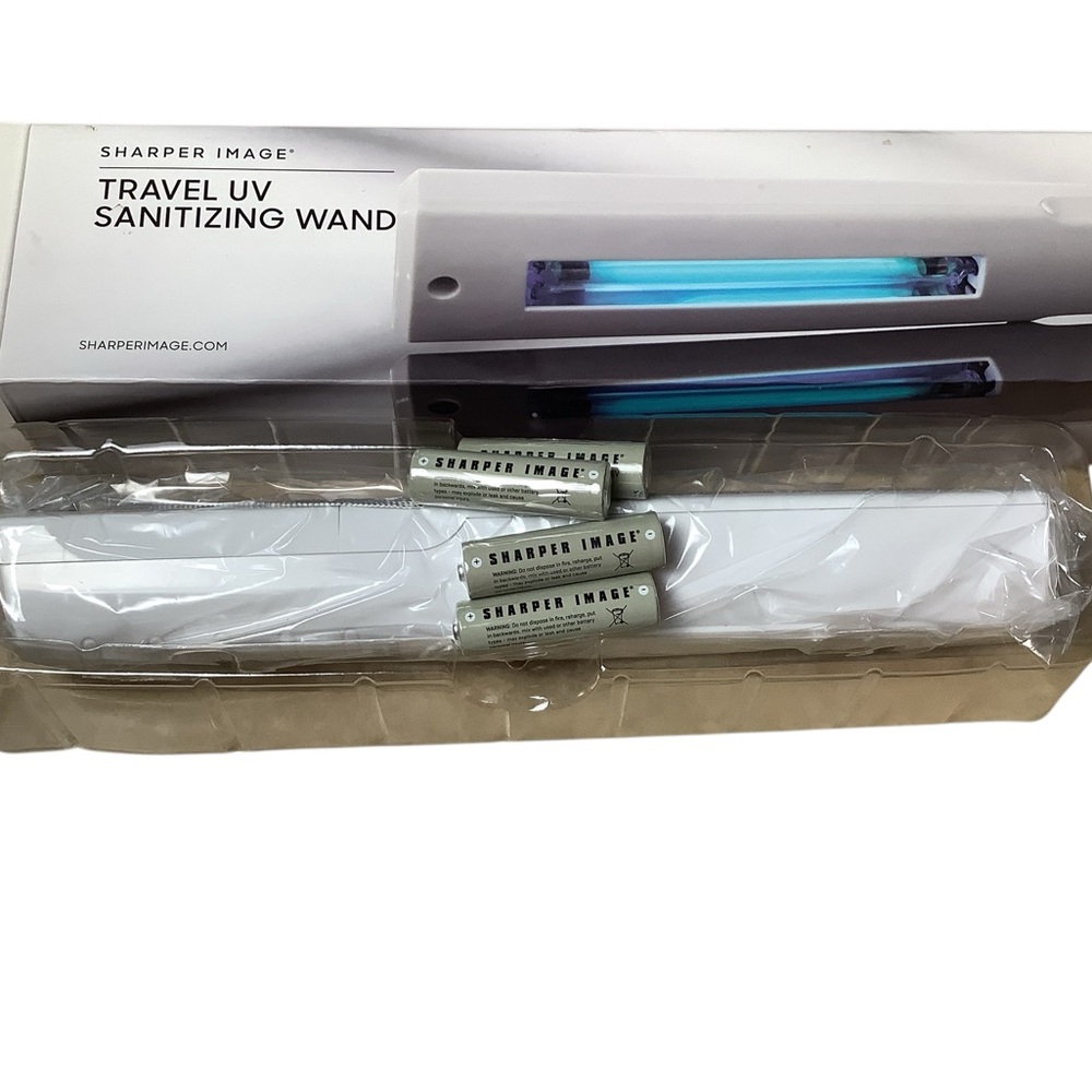 NWT Sharper Image White Travel UV Sanitizer Wand